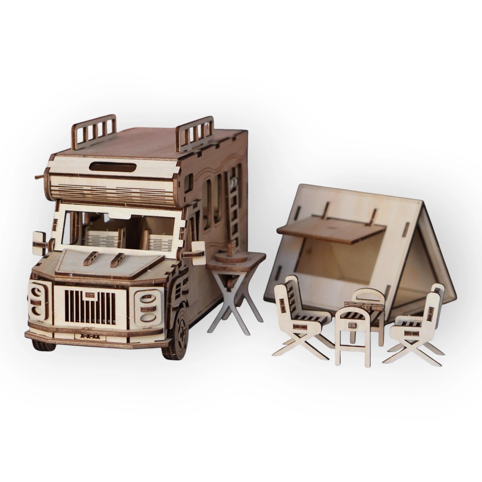 Camper Caravan – 3D Model for Assembly