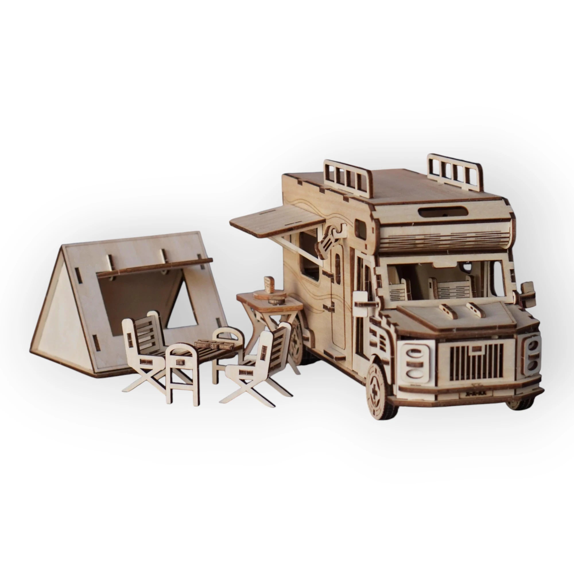 Camper Caravan – 3D Model for Assembly