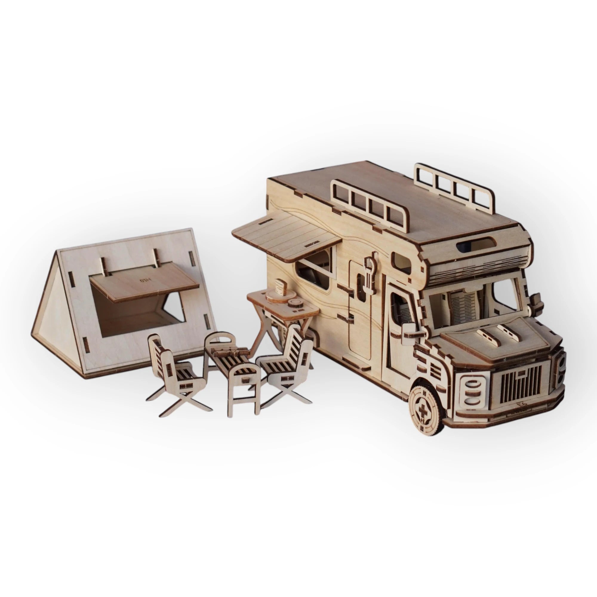 Camper Caravan – 3D Model for Assembly