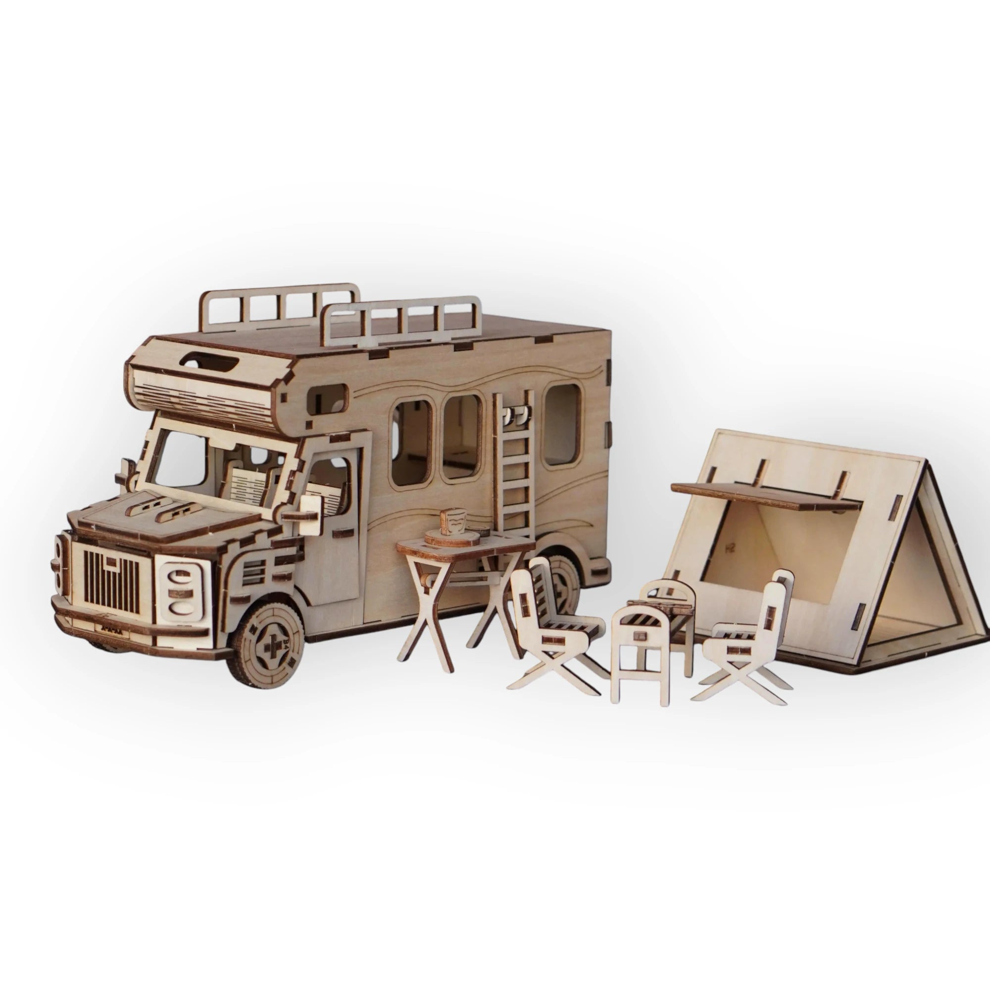 Camper Caravan – 3D Model for Assembly