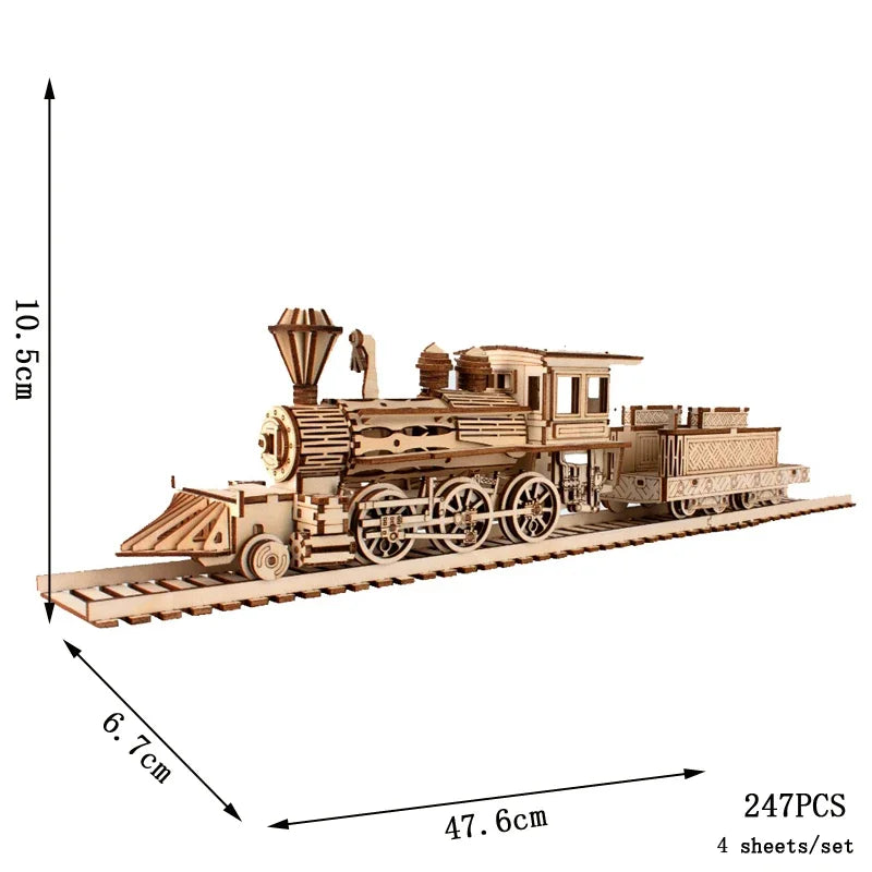 Retro Train – 3D Model for Assembly